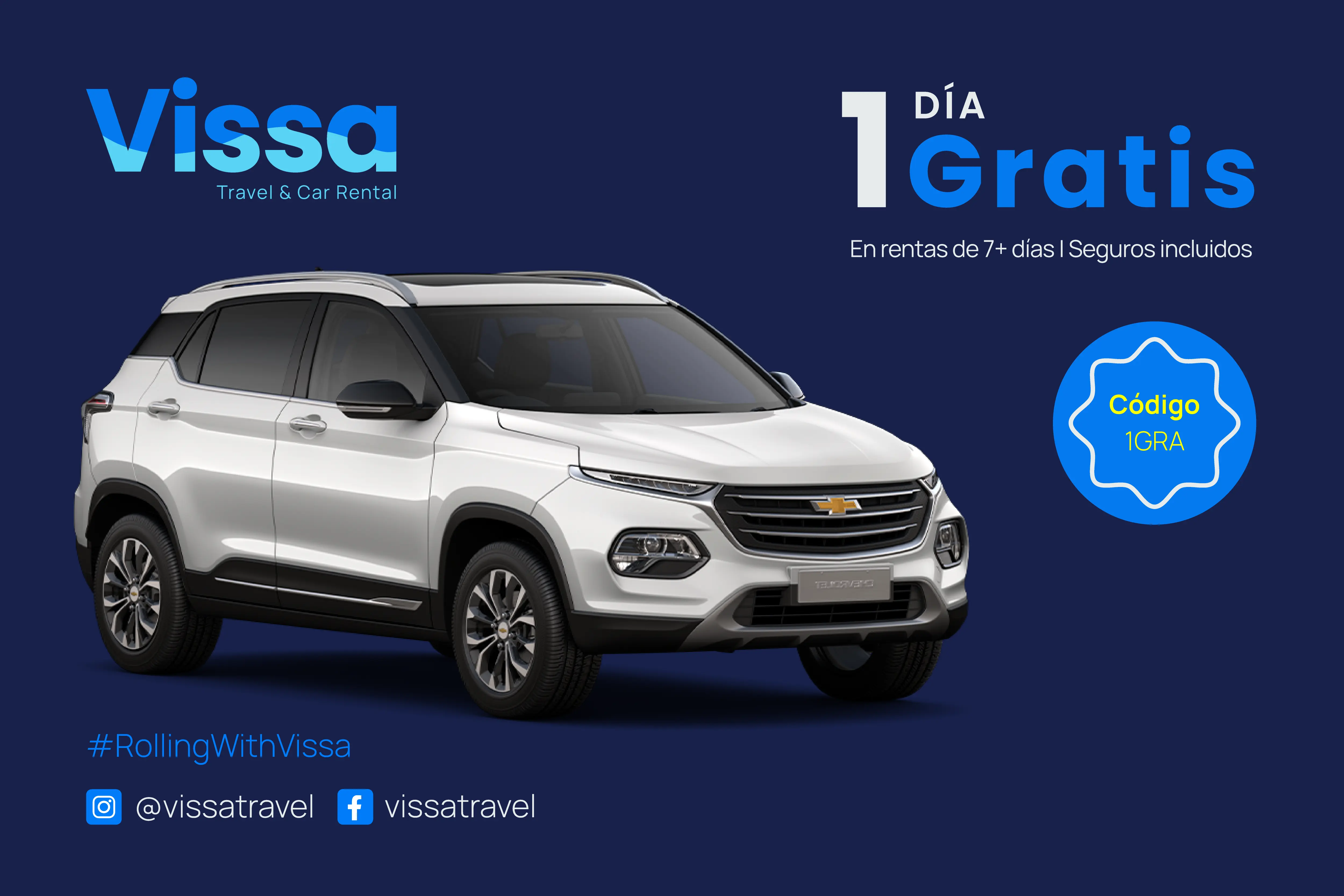 1 dia gratis desde rentas de 7 días en adelante