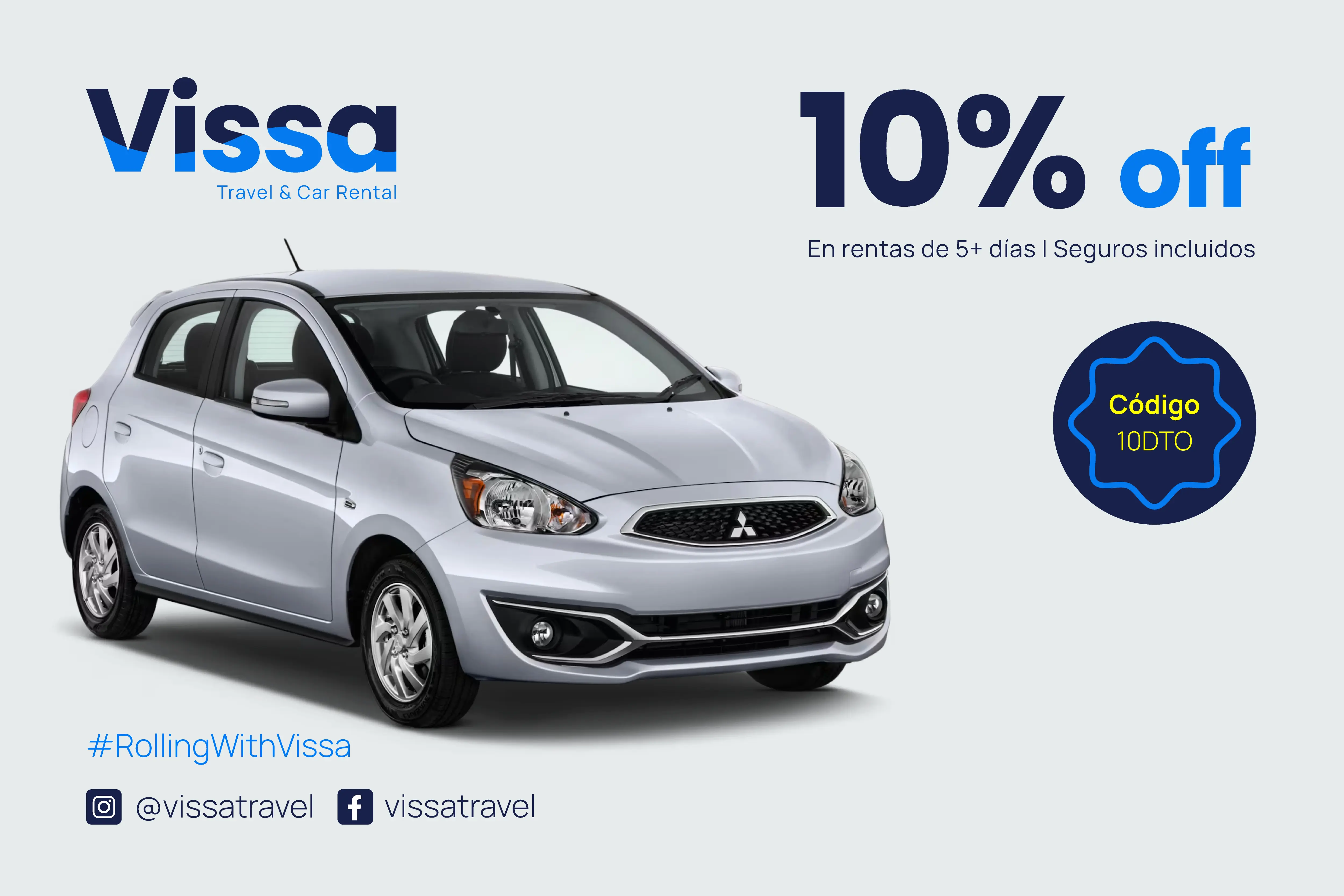 10% de descuento en rentas mayores a 5 días