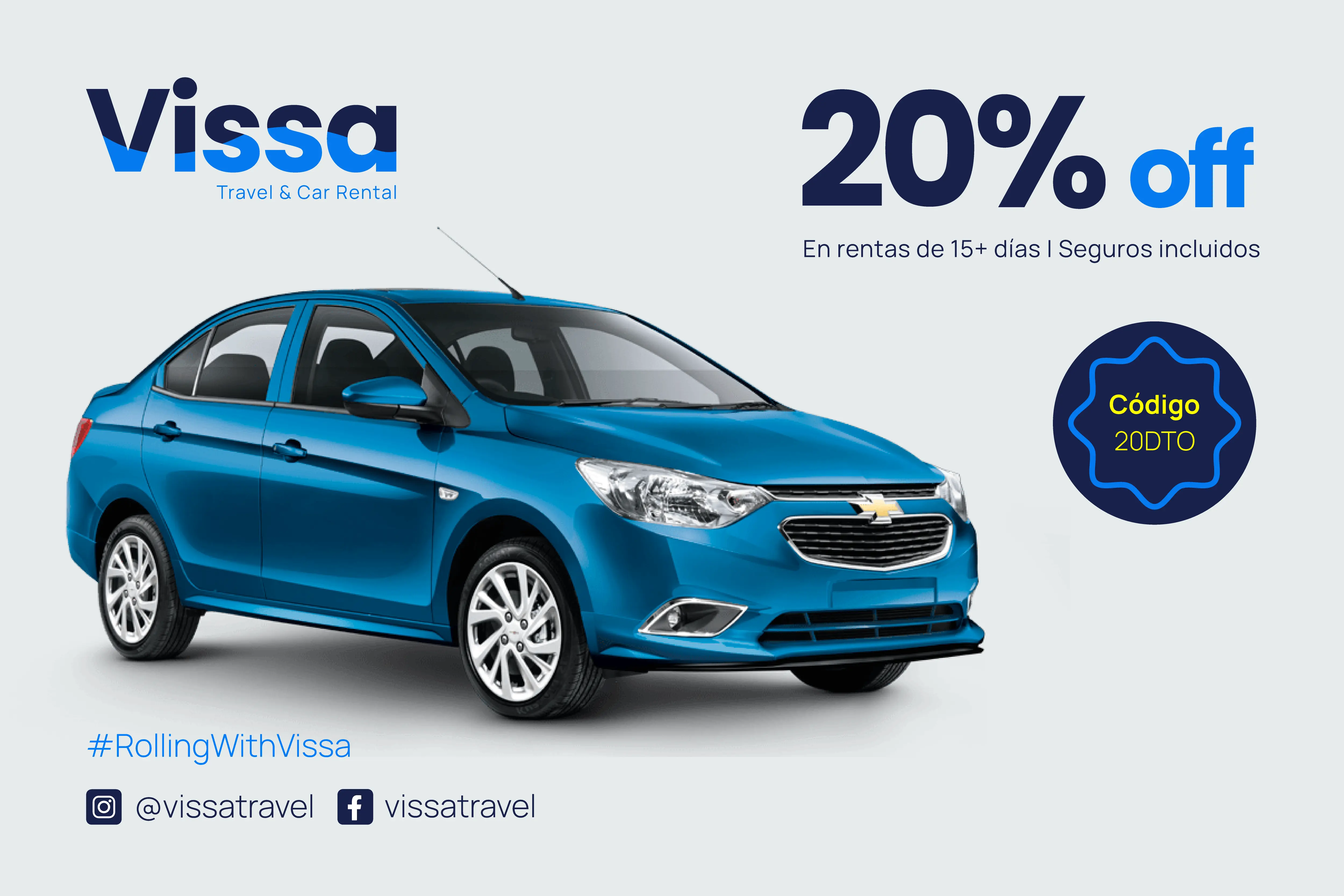 20% de descuento en rentas mayores a 15 días